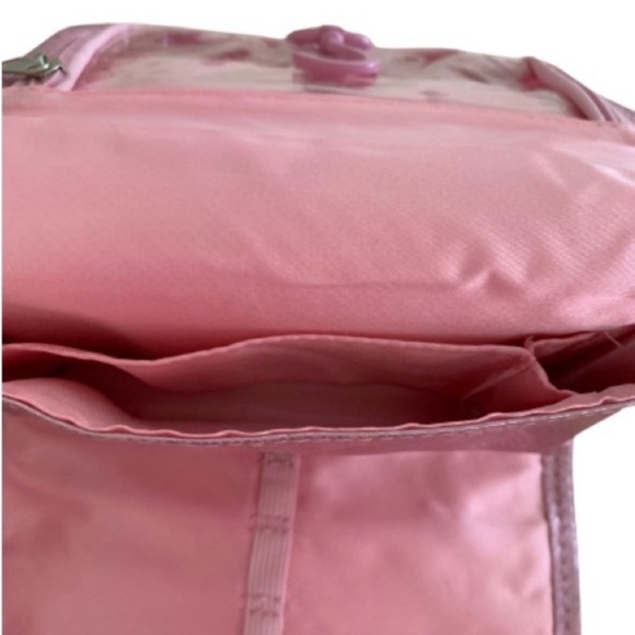 MALLY Cosmetic Case Limited Edition With Hanger Pink Python Print Women’s GUC - Picture 8 of 16